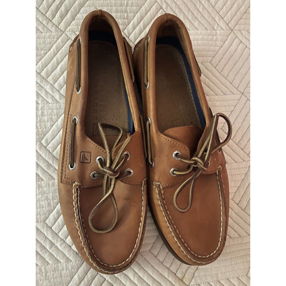 Men's 9.5 W Sperry A/O 2-Eye Boat Shoes Sahara